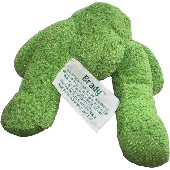 Russ Brady Irish Green Emerald Plush Bear Shamrock St Patrick’s Teddy Chamois - Picture 4 of 6